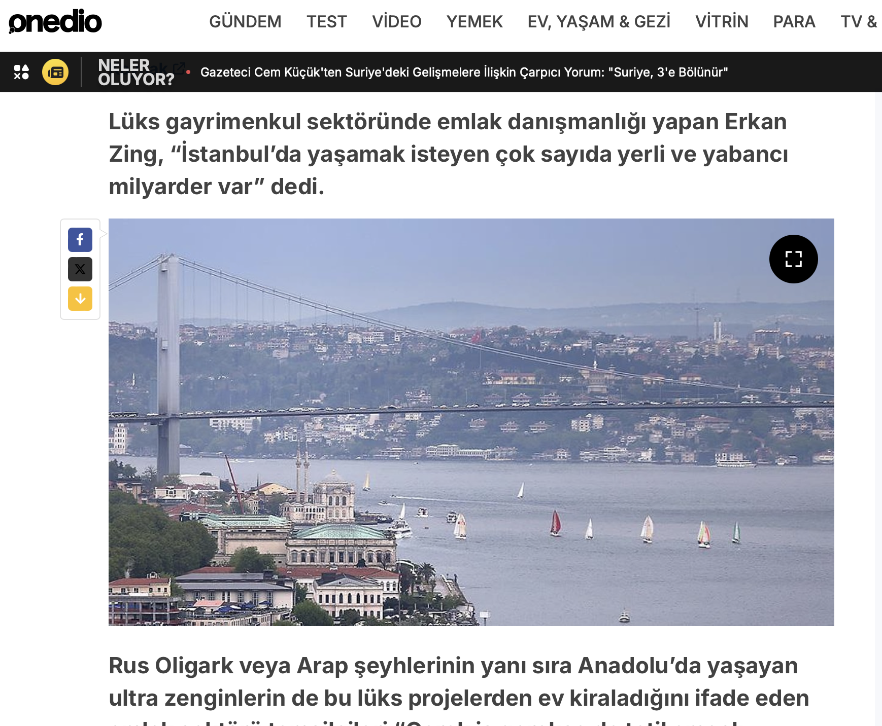 EKONOMİ, TÜRKİYEDEN GÜNDEM İstanbul’a ‘süper zenginler’ yerleşiyor
